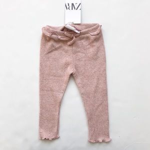Zara NWT soft ribbed leggings  12-18 months